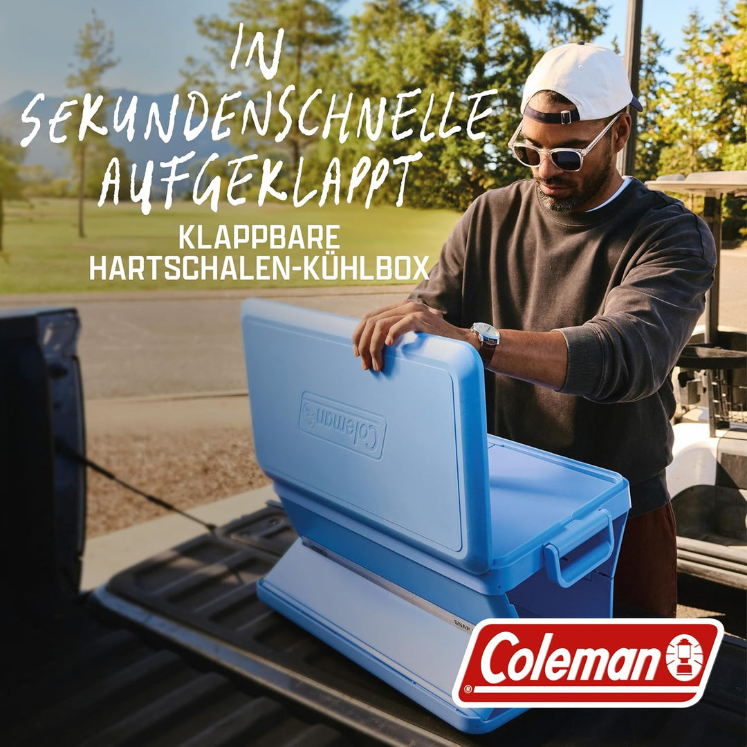 Coleman Snap 'N Go 35QT Faltbare Kühlbox | Isolierte Hartschalen-Eisbox | 33 Liter |Hält EIS bis zu