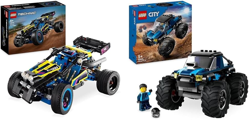 LEGO Technic Offroad Rennbuggy & City Blauer Monstertruck Bundle mit City Blauer Monstertruck, Bundl