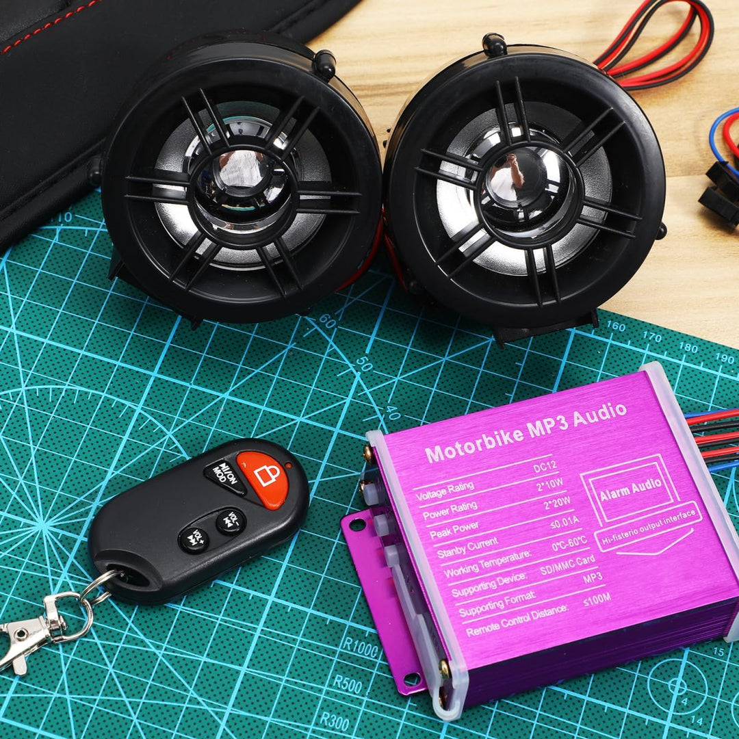 OUNONA Motorrad Lautsprecher 2.76 Zoll Wasserdichtes Stereo Audio System Für Freisprecheinrichtung U