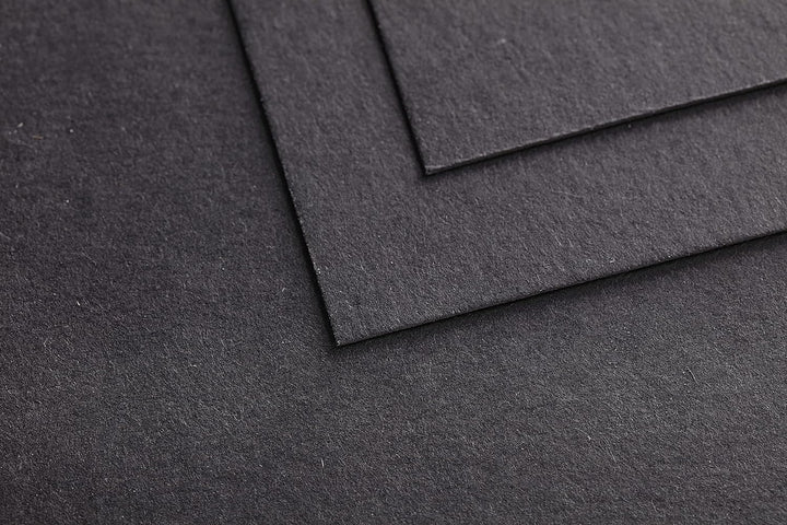 Clairefontaine 975169C - Packung mit 4 Blöcken Paint´ON Noir, DIN A4, kopfseitig geleimt, 20 Blatt,