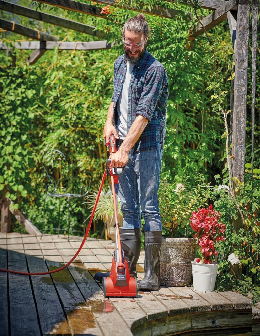 Einhell Akku-Oberflächenbürste PICOBELLA Power X-Change (Lithium-Ionen 18V, multifunktionell, integr