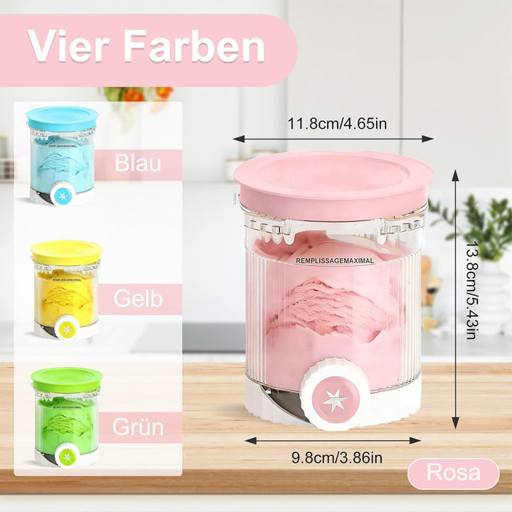4 Stück Behälter für Ninja Swirl CREAMi 480 ml Eisbehälter - Eismaschine Zubehör für Ninja NC700/NC7
