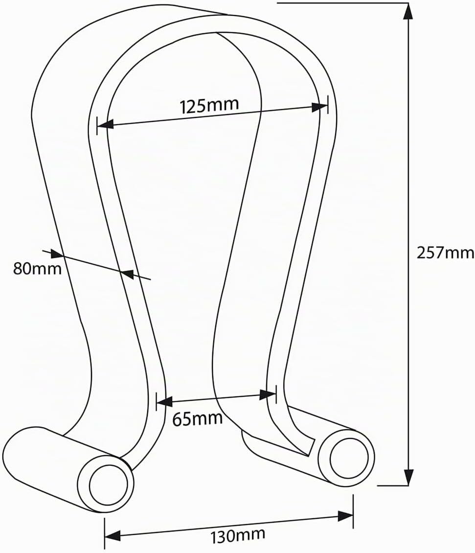 Maclean MC-815 Kopfhörerständer aus Holz | Universal Halter für Over-Ear Headsets | Stabil &amp; Dekorat