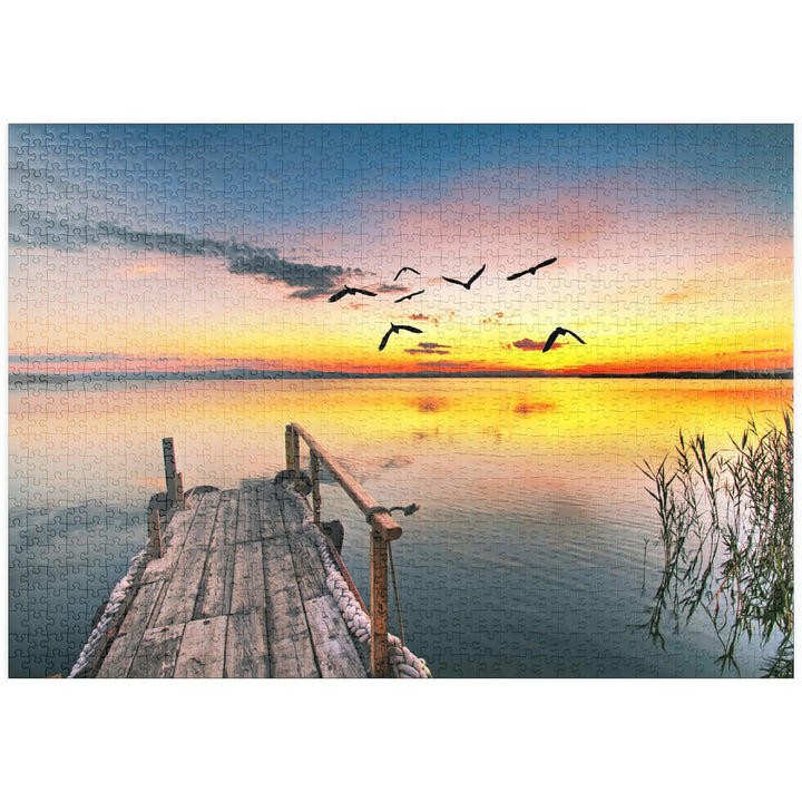 Pier in die Wolken - Premium 1000 Teile Puzzle - MyPuzzle Sonderkollektion von Puzzle Galaxy, 1000 T