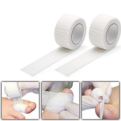 Kosmetex Wattehaken 2x Tamponade zum Einlegen in den Nagelfalz, 1x Zehenbinde als Zeh Schutz, Set 4
