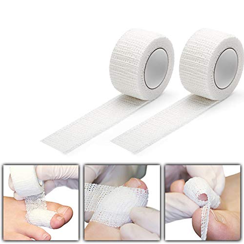 Kosmetex Wattehaken 2x Tamponade zum Einlegen in den Nagelfalz, 1x Zehenbinde als Zeh Schutz, Set 4