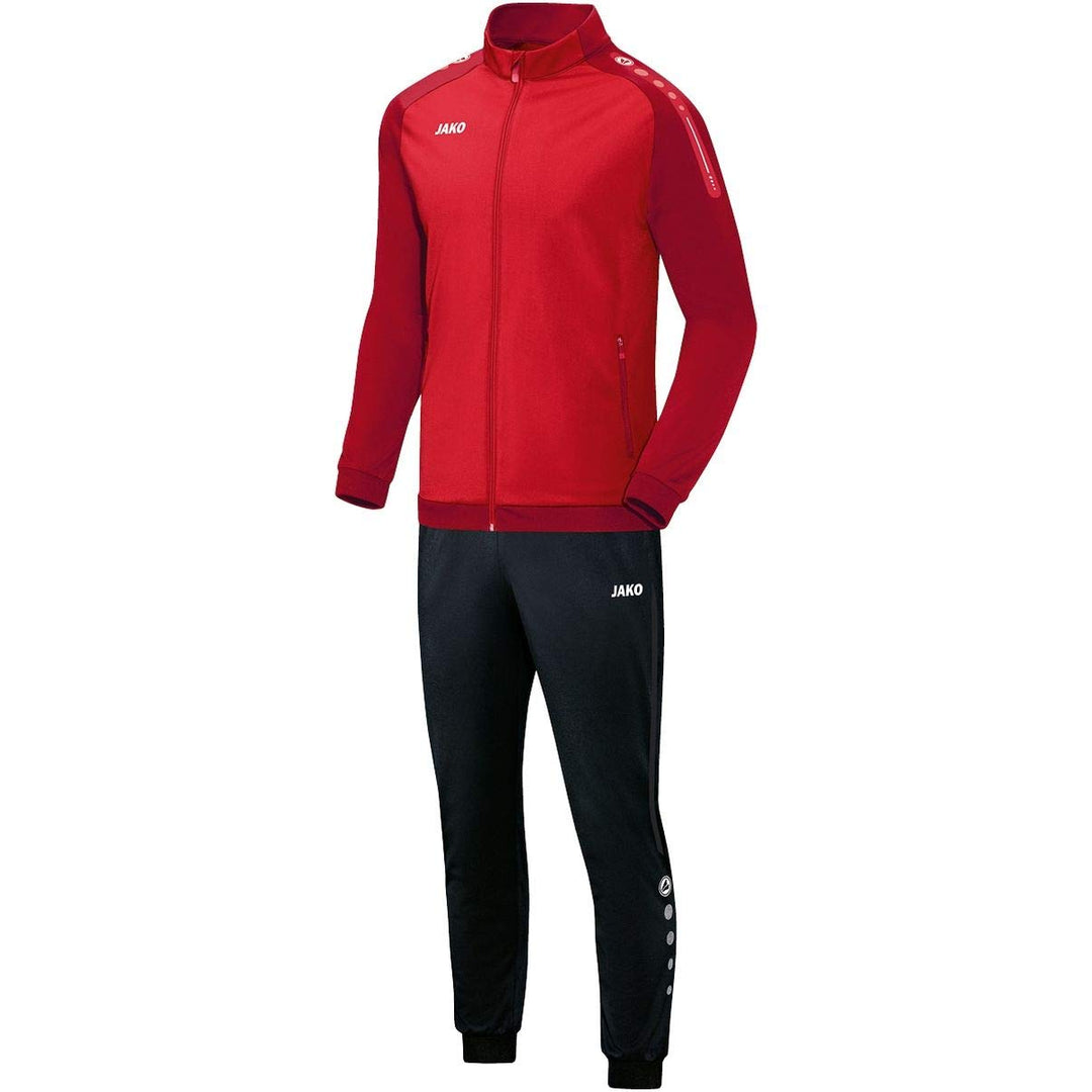 JAKO Herren Champ Trainingsanzug Polyester XXL rot/dunkelrot, XXL rot/dunkelrot
