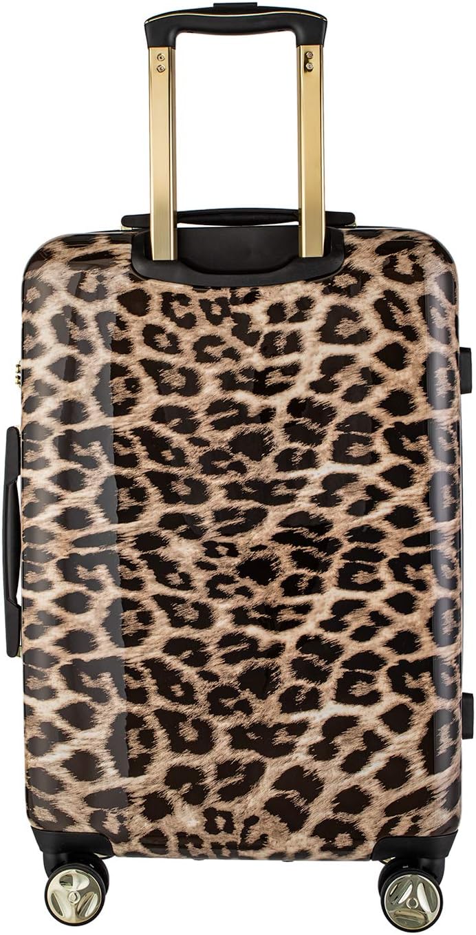 Koffer Reisekoffer Hartschalen Trolly Puccini® Beverly Hills (Leopard Beige 6, Mittelgross) Leopard