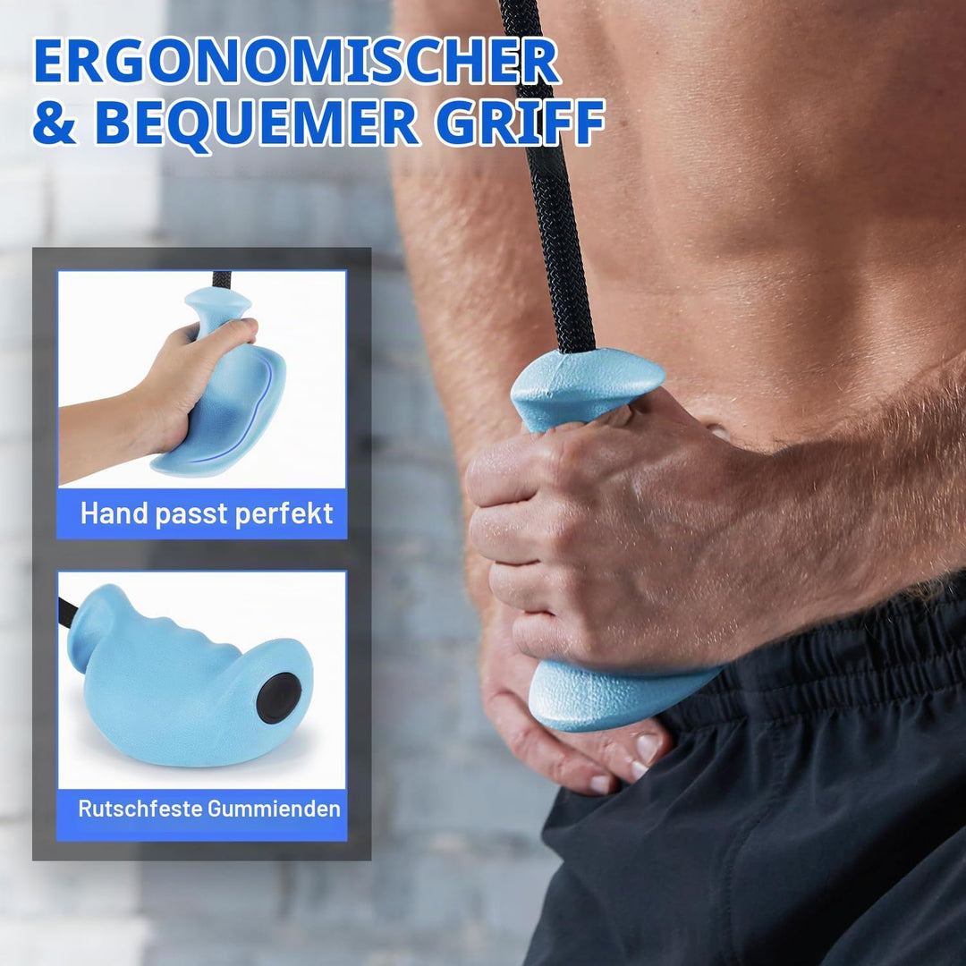HXD-ERGO Trizeps Bizeps Seil Ergonomisches Griffe, Trizepsseil Gedrehtes Seil Bizeps Trizepstau zum