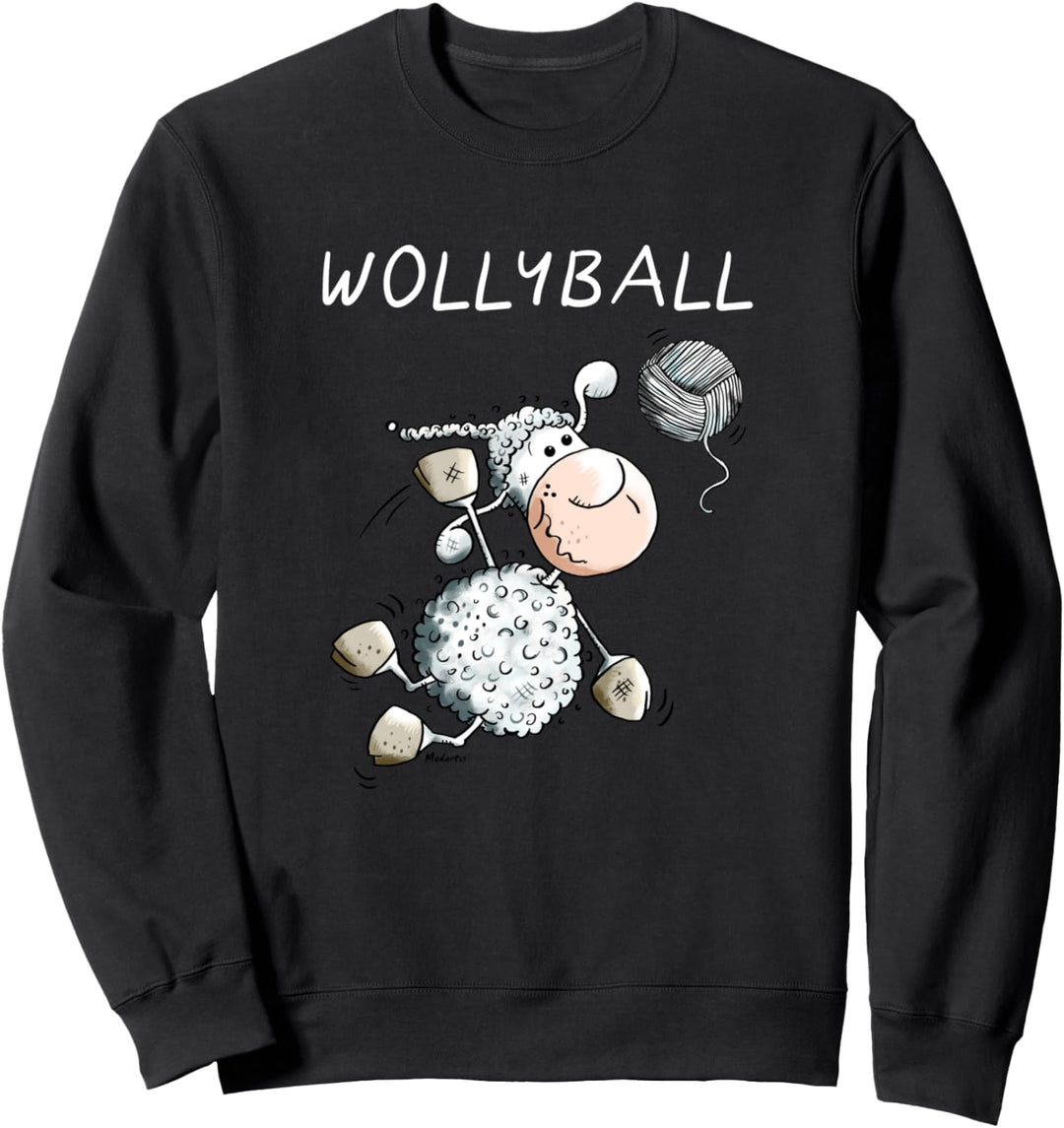 Wollyball I Volleyball Schaf Wortspiel Fun Volleyballspieler Sweatshirt