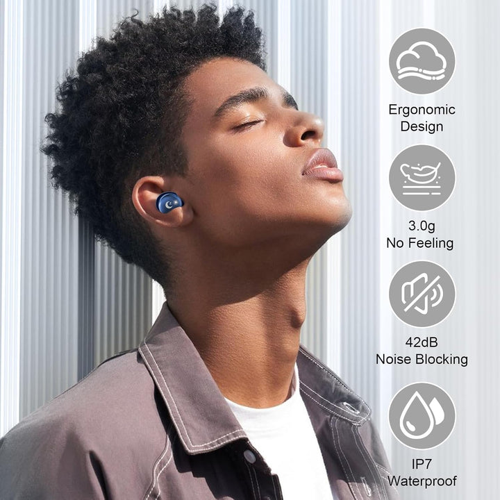 VEKJ Bluetooth Kopfhörer, Mini 48 Std Schlafkopfhörer Bluetooth 5.4 mit Touchscreen, 2026 Neue in Ea