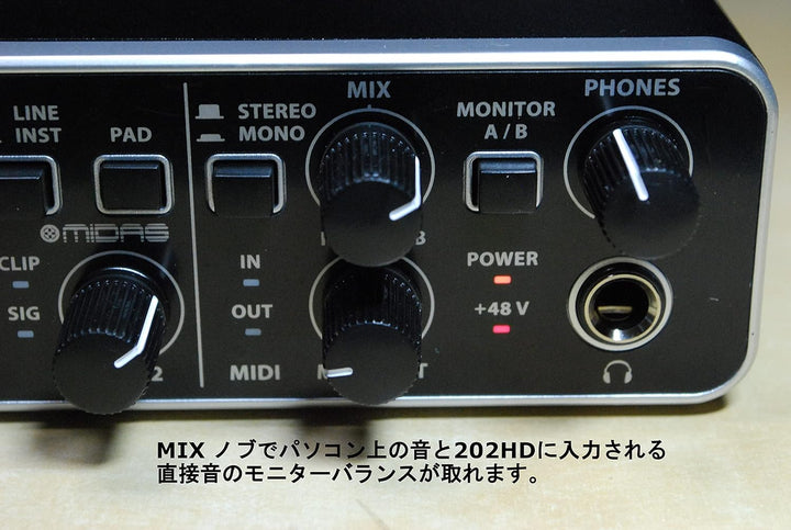 Behringer UMC204HD Audiophiles 2x4, 24-Bit/192 kHz USB-Audio/MIDI-Interface mit Midas-Mikrofonvorver