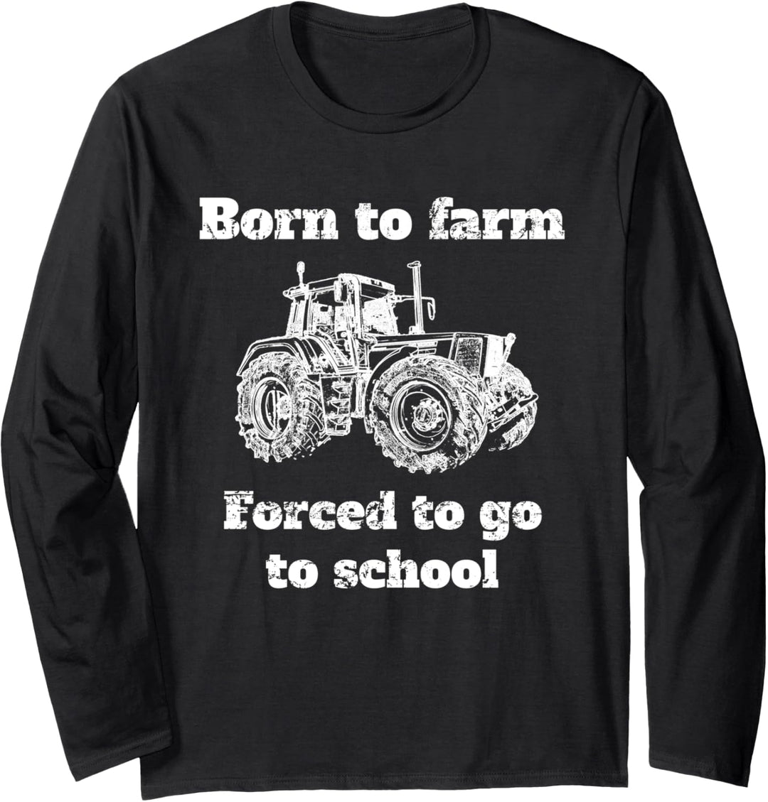Landwirt Landwirtschaft Trecker Traktor Geschenk Kind Kinder Langarmshirt