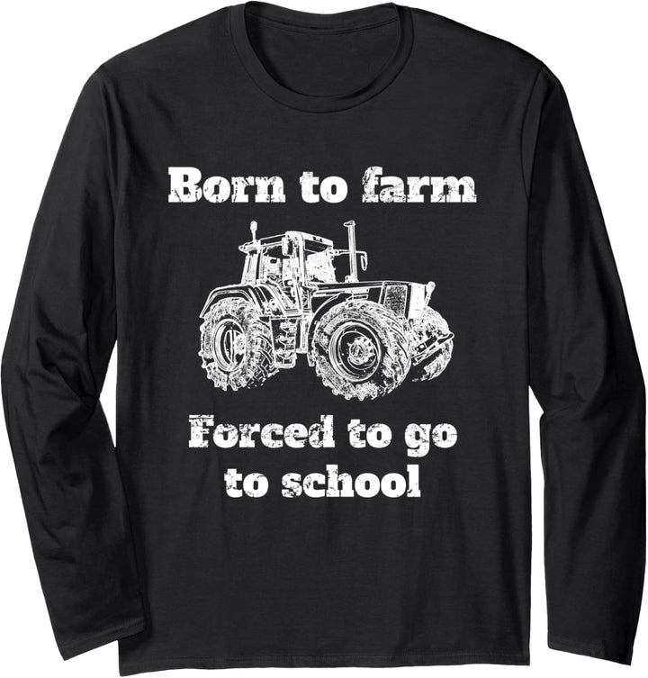 Landwirt Landwirtschaft Trecker Traktor Geschenk Kind Kinder Langarmshirt