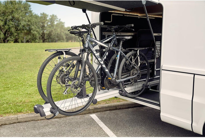 Thule VeloSlide Heckgaragen-Fahrradträger Wohnwagen-Fahrradträger für 2 Fahrräder
