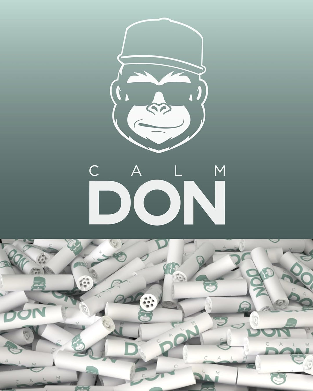 CALM DON® Active Filter | Premium Aktivkohlefilter slim ø5.9mm mit Kokosaktivkohle [100 Filter], 100