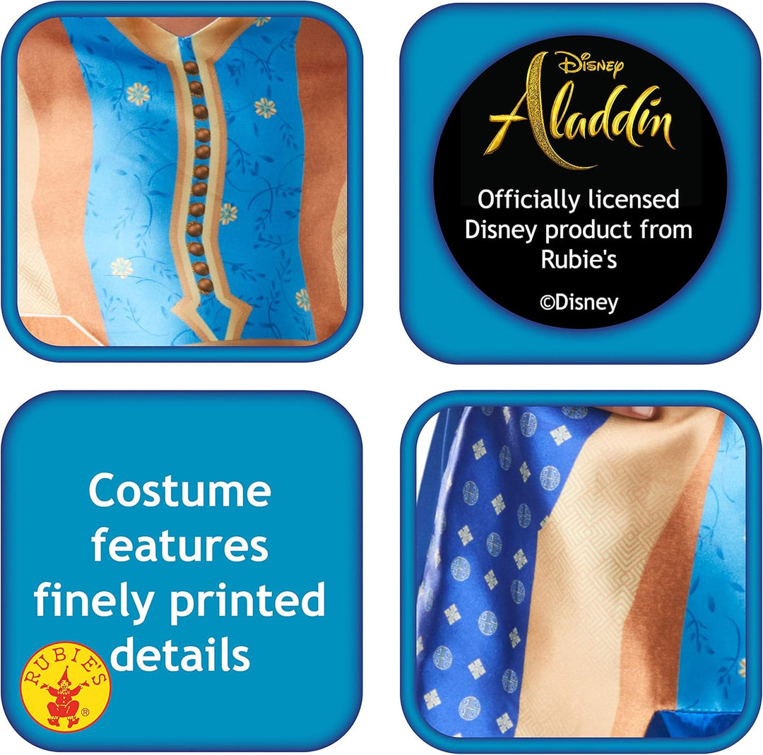Rubies offizielles Disney-Kostüm Aladdin Dschinni Kostüm für Kinder Large - Age 7-8 Jahre, Large - A