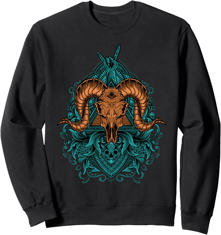 Baphomet - Tarot Satan Luzifer 666 Pentagramm Sweatshirt