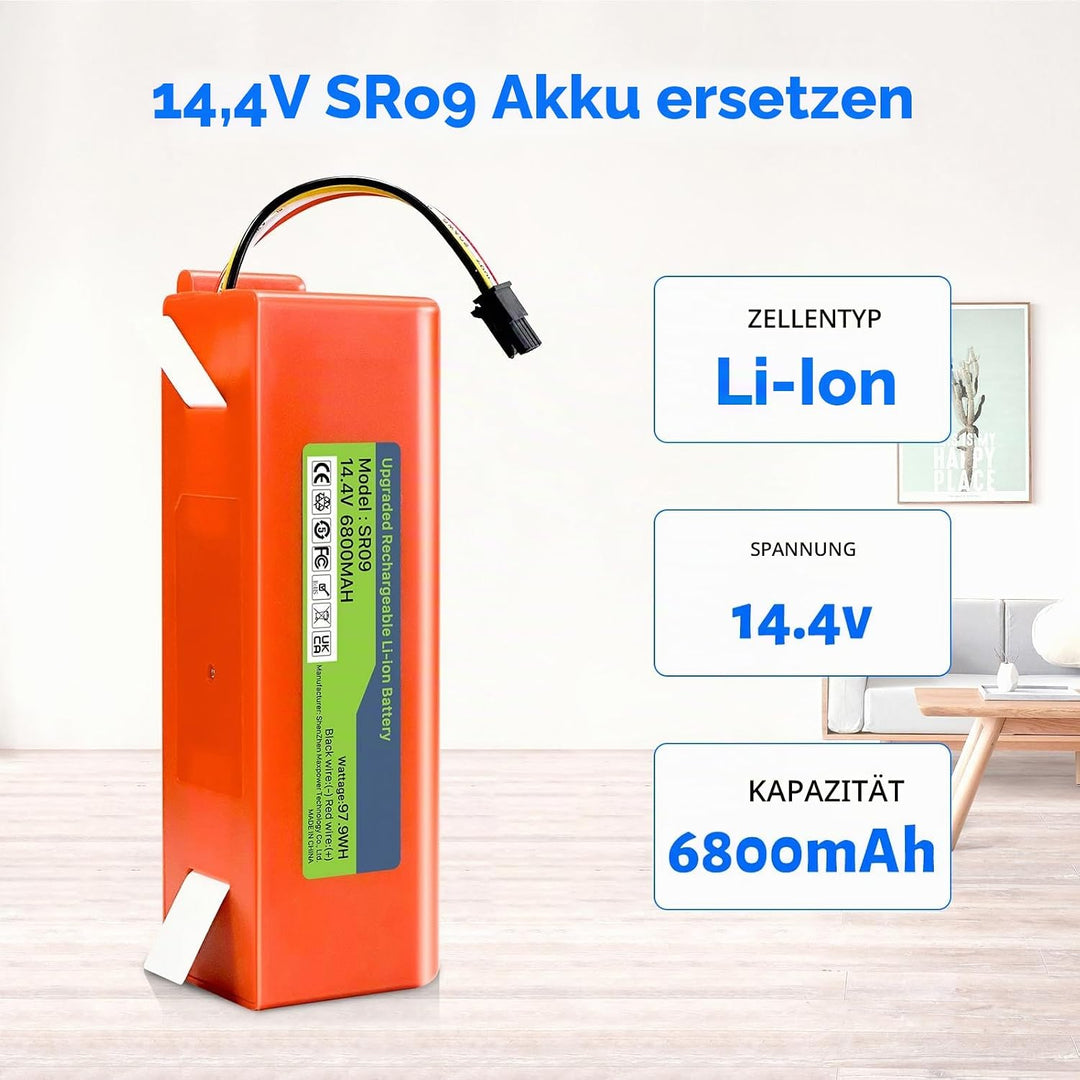 Akku für Xiaomi Roborock S5, S5 Max, S50, S6, S6 MaxV, S7, Q7 Max V Ultra Pure, Q5 Q5 Max Q5 Pro, Br