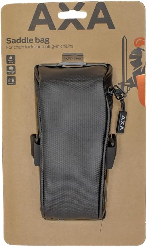 AXA Satteltasche – Fahrradtasche zur Befestigung am Sattel – Wasserdicht, Reflektierend, Multifunkti
