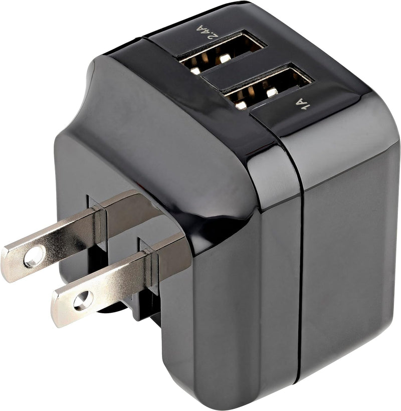 StarTech.com 2 Port USB Ladegerät / Netzteil, 2-fach Ladestecker 17 Watt / 3.4 Amp, Dual Reiseladege