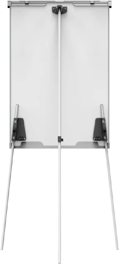 ALLboards Flipchart 100x70cm, mit Seitenarmen, Stativ, Dreibeinig, Höhenverstellbar, Whiteboard Magn