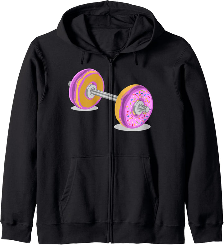 Donut Barbell Weight Lifitng Exercise Kapuzenjacke