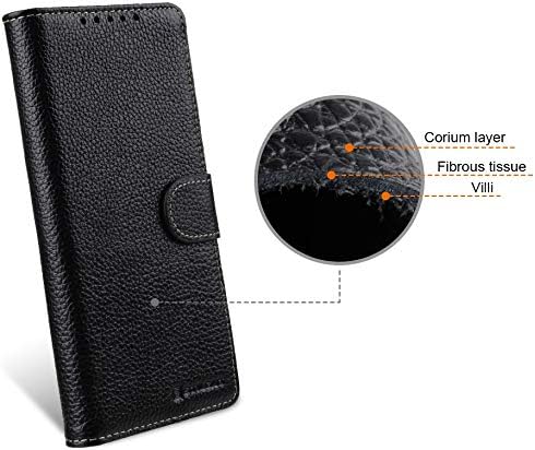 STILGUT Talis kompatibel mit Samsung Galaxy Note 20 Ultra Hülle mit Kartenfach aus Leder, Wallet Cas