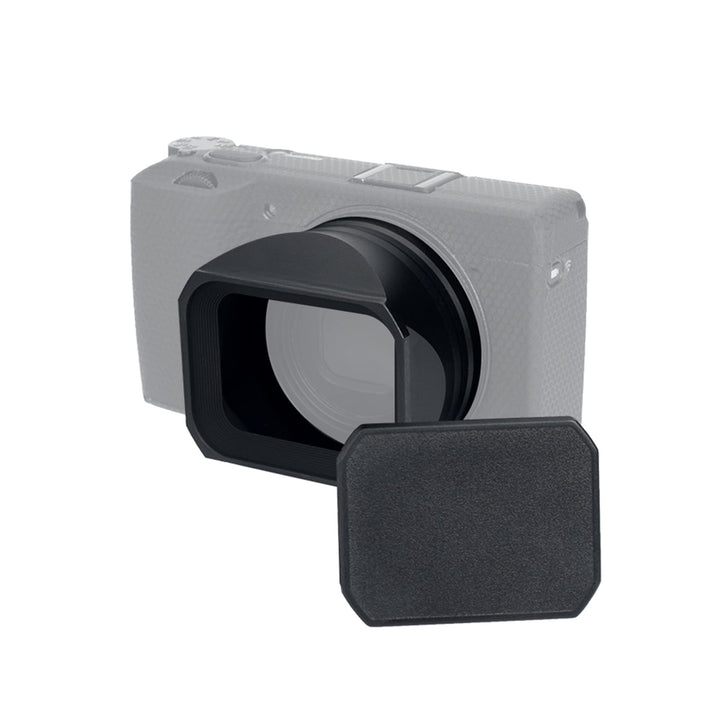 JJC Metall Objektivschutzkappe mit Gegenlichtblende für Ricoh GR III GR3 Digitalkamera, Reduziert St