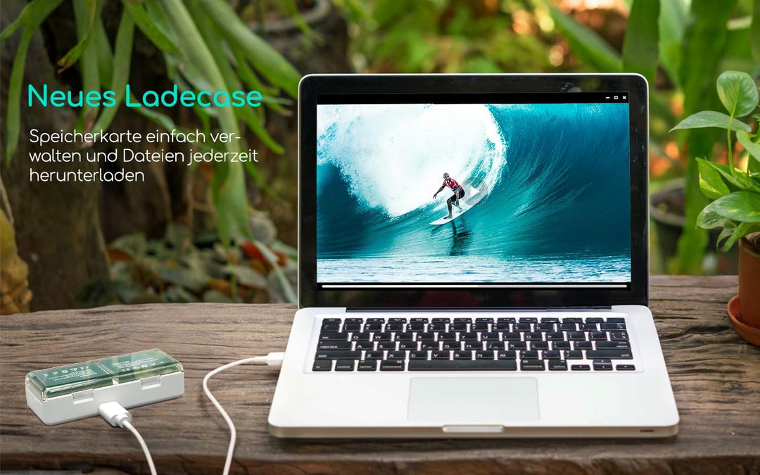 COOAU Action Cam HD 4K 64MP WiFi EIS Stabilisierung mit externem Mikrofon Unterwasserkamera 40M mit