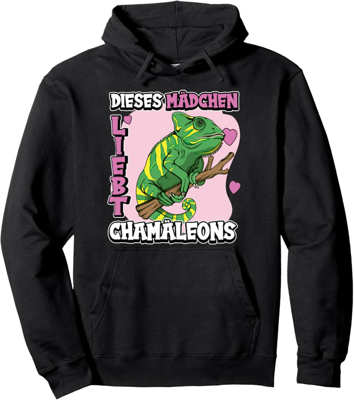 Kinder Chamäleon Sachen Dieses Mädchen liebt Chamäleons Pullover Hoodie