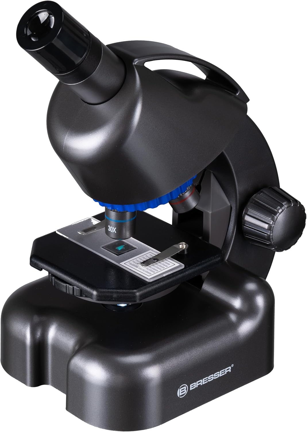 Bresser Junior Mikroskop CM-04 100x-900x, Kinder-Mikroskop ab 6 Jahren, LED-Beleuchtung, Smartphone-