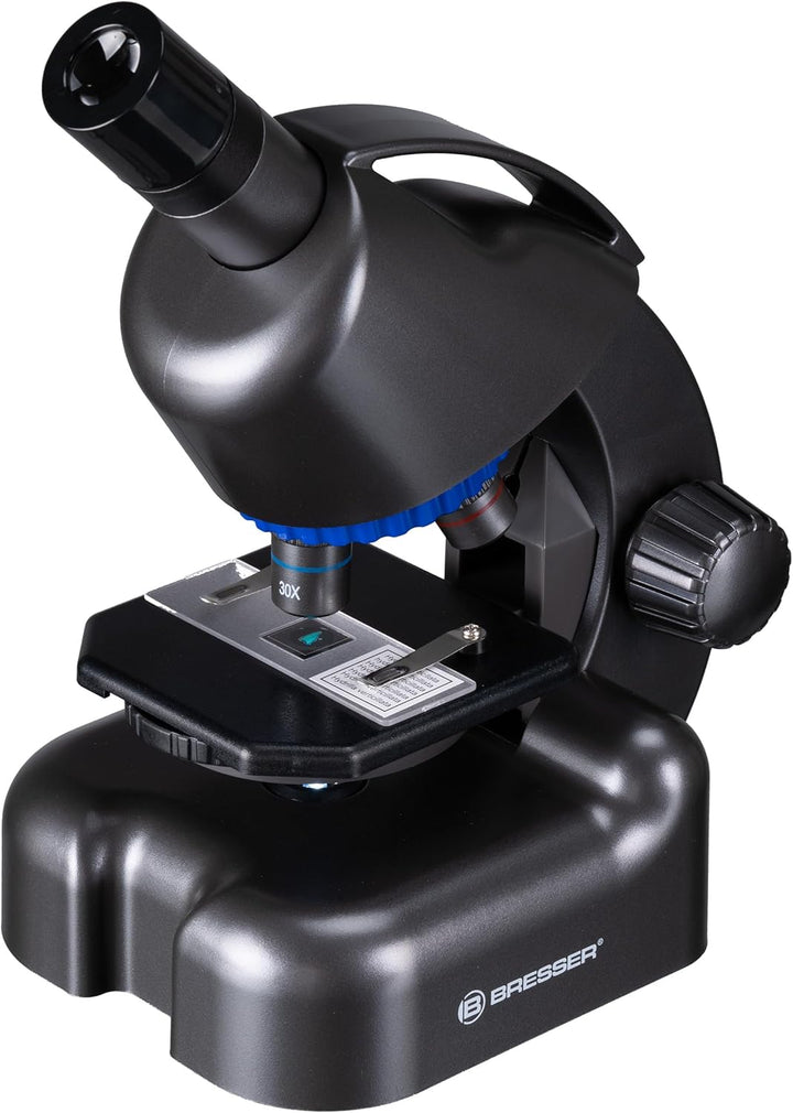 Bresser Junior Mikroskop CM-04 100x-900x, Kinder-Mikroskop ab 6 Jahren, LED-Beleuchtung, Smartphone-