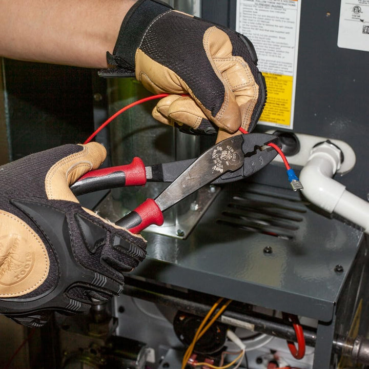 Klein Tools J1005 Journeyman Crimp-/Schneidewerkzeug, rot und schwarz, rot/schwarz, Grösse S