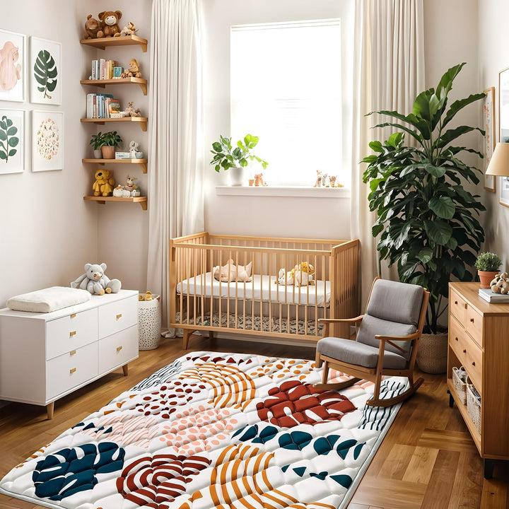 YBIKE Baby Spielmatte, Faltbare Grosse rutschfeste Dicke Baby Krabbelmatte 180x150cm, Tragbare Weich