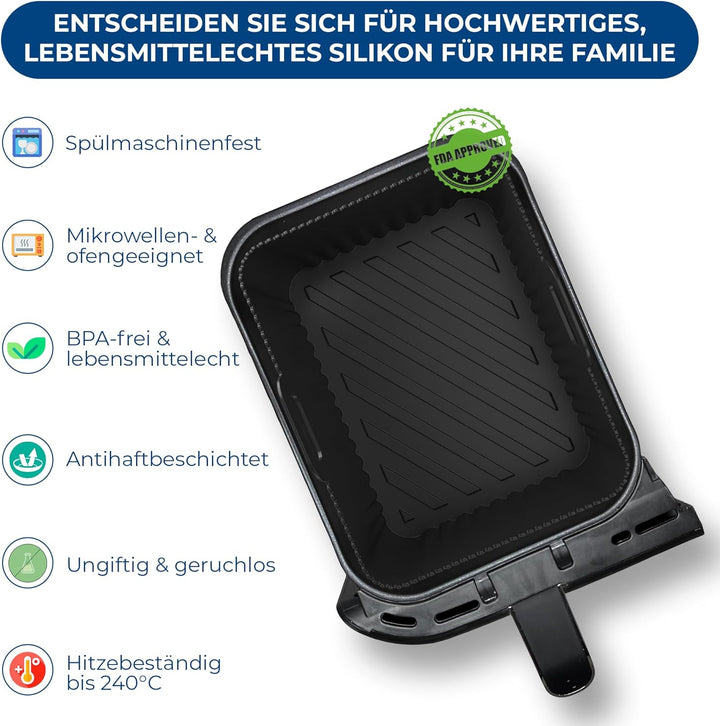 Ninja AF400EU Silikonform & Grillrost | BPA-FREI | Hochwertige Materialien | 2,5mm dicke Silikonform