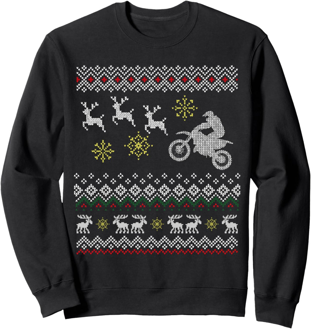 Hässlicher Weihnachtspullover für Biker Sweatshirt