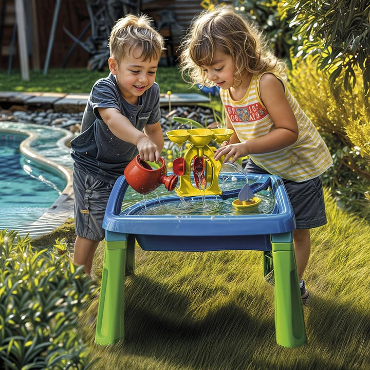 DOLU Sand und Wasser 3-in-1-Kreativit�tstisch ab 2 Jahren, Gartenspielzeug, Wassertisch f�r Kinder,