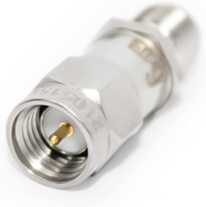 TOJOIN 2PCS RF Koaxial-Dämpfungsgerät, 12.4GHz 6dB 2W 50Ohm SMA Stecker auf SMA Buchse RF Coaxial At