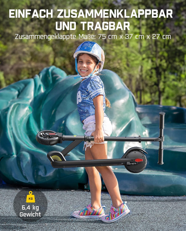 FanttikRide C9 E Scooter Kinder ab 120-160CM, Faltbar E Roller für Kinder bis 60Kg,10/16 kmph, 8 km