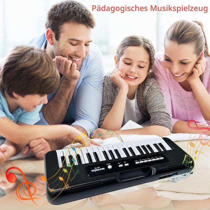Klavier Keyboard Kinder,37 Tasten Klavier für Kinder Musikalisches Klavier mit Mikrofon Tragbares Le