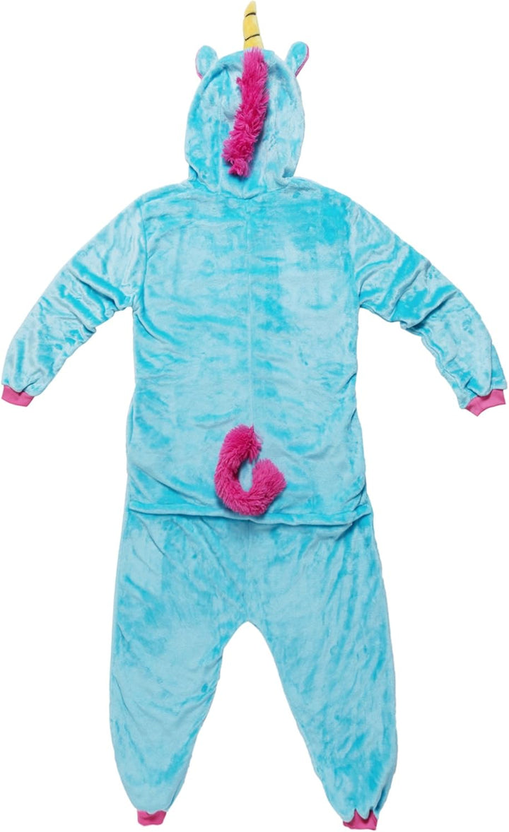 Katara 1744 - Einhorn türkis/rosa Kostüm-Anzug Onesie/Jumpsuit Einteiler Body für Erwachsene Damen H
