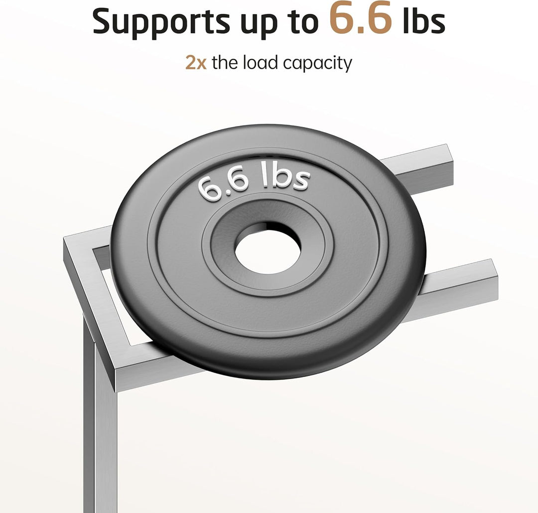 KES Handtuchhalter Stehend Badetuchhalter Stabil 2 Armig 2X Breit Rohr mit schwerem Marmorsockel Han