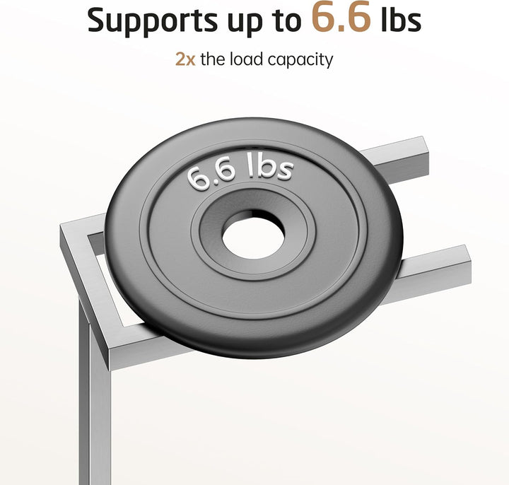 KES Handtuchhalter Stehend Badetuchhalter Stabil 2 Armig 2X Breit Rohr mit schwerem Marmorsockel Han