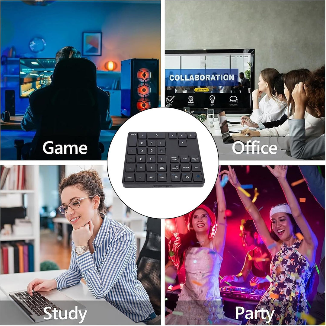 Annadue Bluetooth Nummernblock, Ultradünner, Ergonomischer, Tragbarer, Kabelloser Nummernblock, 35 T