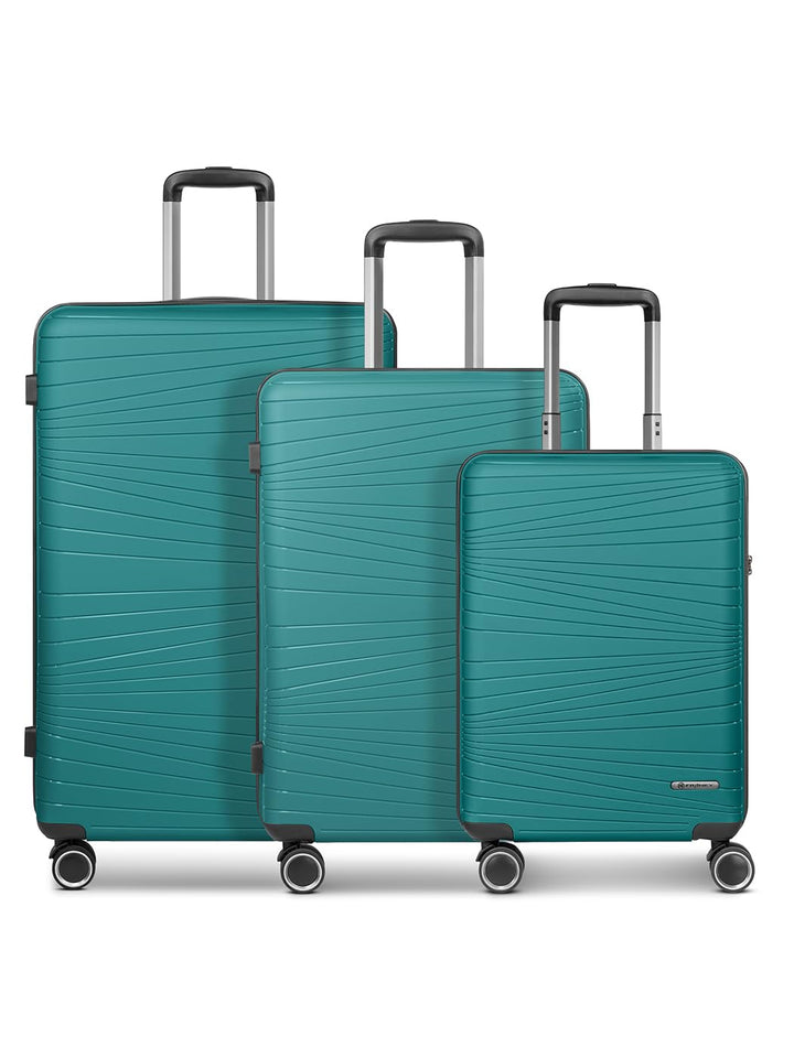 Franky Dallas 3.0 Hartschalen-Trolley mit 4 Rollen Koffer Set 3 Teilig | Ausgestattet mit TSA-Schlos