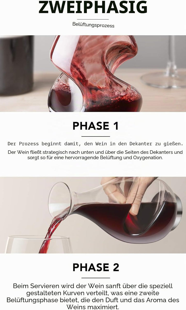 Final Touch Conundrum B00D8ZIYXO Weinbelüfter und Dekanter, Glas (farblos) Einzigartiges, Einzigarti