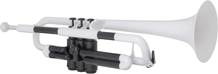 pTrumpet 700631 Trompete mit Tasche und Mundstück weiss, weiss