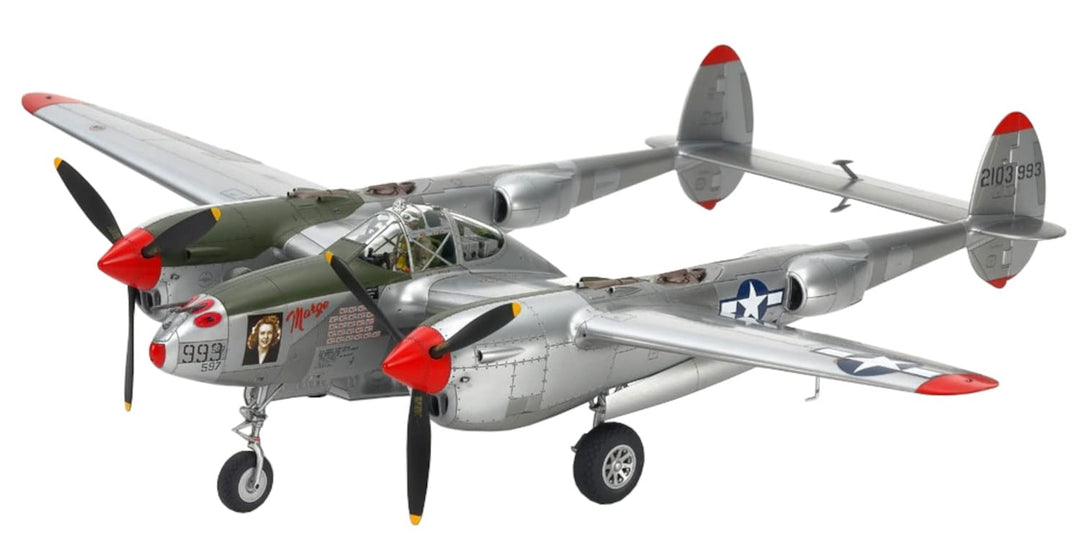 Tamiya 61123 1:48 US P-38 J Lightning - Modellbau, Plastik Bausatz, Hobby, Basteln, Kleben, Modellba