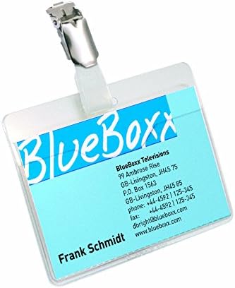 Durable Ausweishülle (mit Clip für 1 Betriebsausweishalter, 54 x 87 mm (Innenmass)) Packung à 25 Stü
